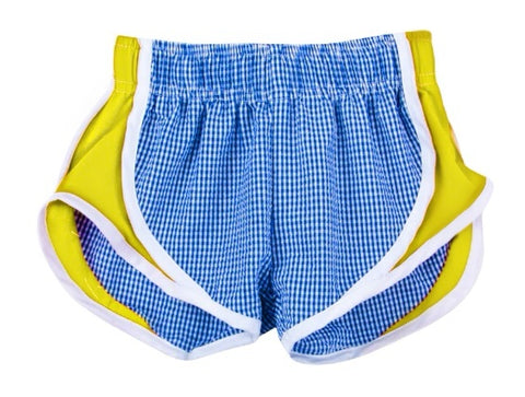 Funtasia Too Blue and Yellow Gingham Shorts