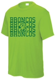 Neon Green Bronco Tee